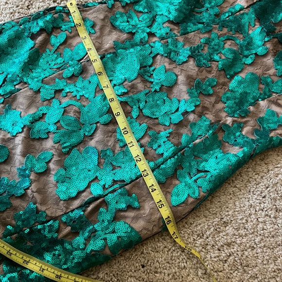 Sequin Green Cocktail Dress - Picture 12 of 16